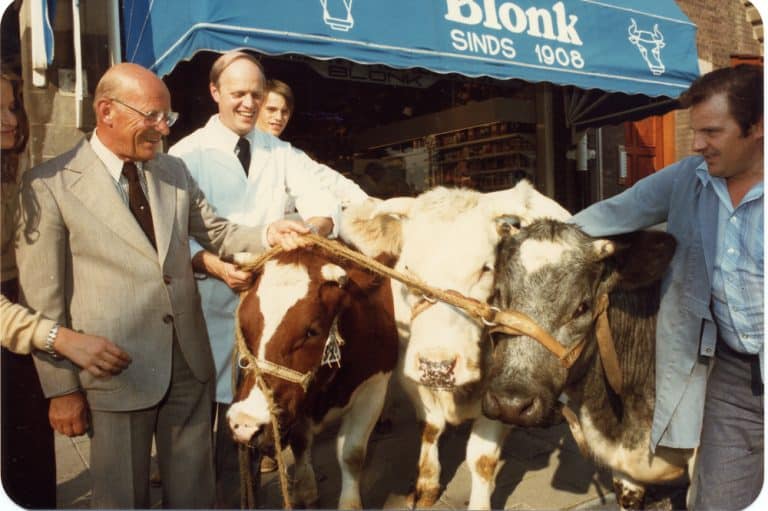 G. Blonk, slagerij, Valkenbosplein 3, 1979