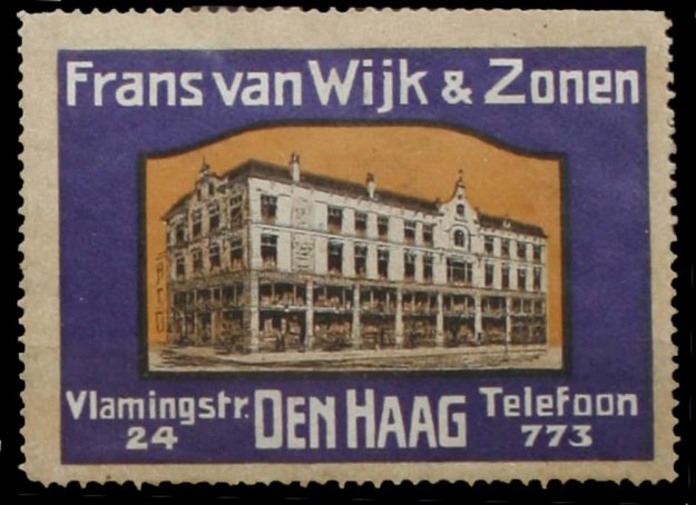 Frans van Wijk, metaalwaren, Vlamingstraat 24, ca. 1900