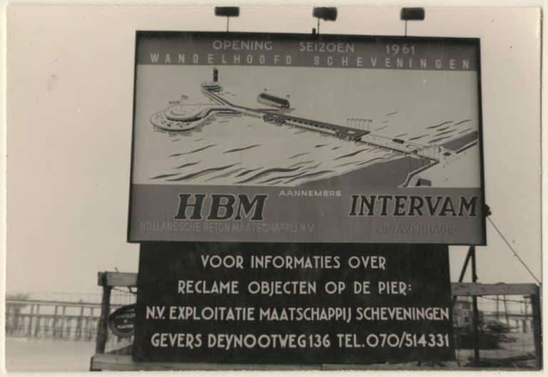 Hollandsche Beton Maatschappij (HBM), Pier, ca. 1960