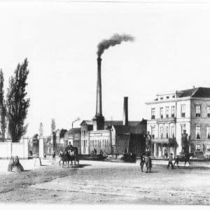 L.I. Enthoven & Co, ijzergieterij, Pletterijkade, ca. 1890