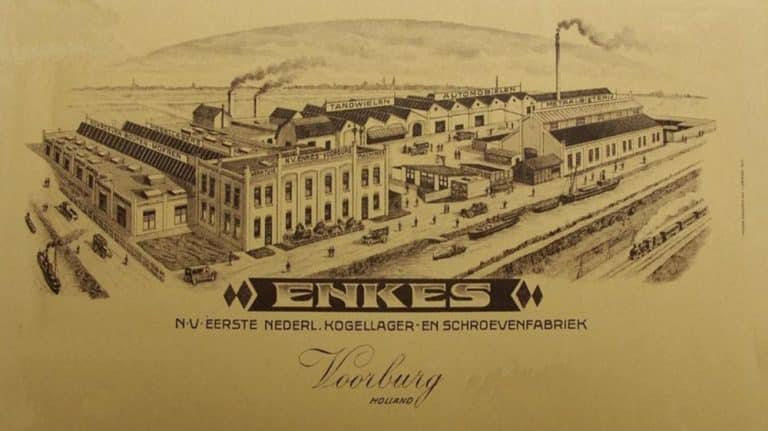 Eerste Nederlandse Kogellager en Schroevenfabriek , Westvlietweg 60, ca. 1918