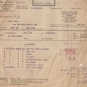 Foks, rijwielhandel, Jan ten Brinkstraat 102, 1937