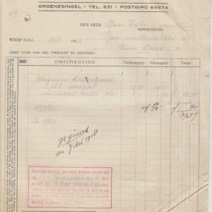 Foks, rijwielhandel, Jan ten Brinkstraat 102, 1938