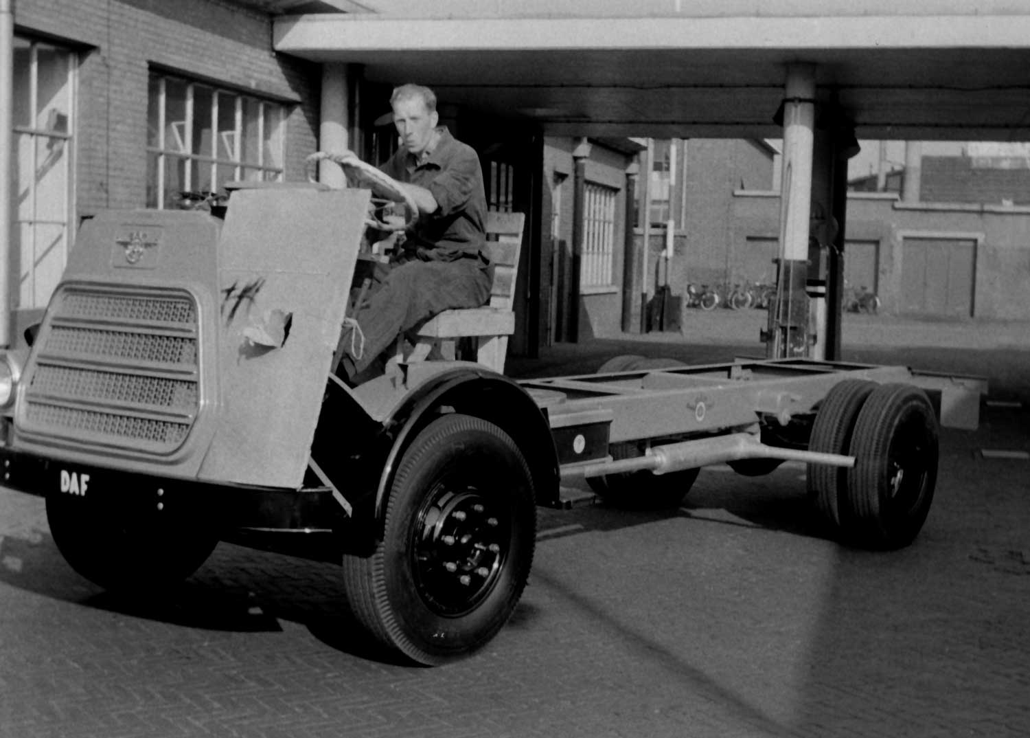 RAC, DAF diesel, 1e van der Kunstraat, jaren 50