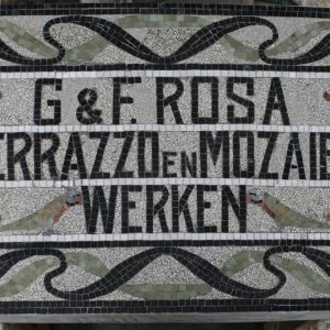 G. & F. Rosa, terrazzo en mozaïekwerken, Pretoriusstraat 40-46, 2008