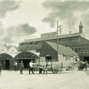 Dekker houthandel, Houtzagerssingel / Hobbemastraat, 1906