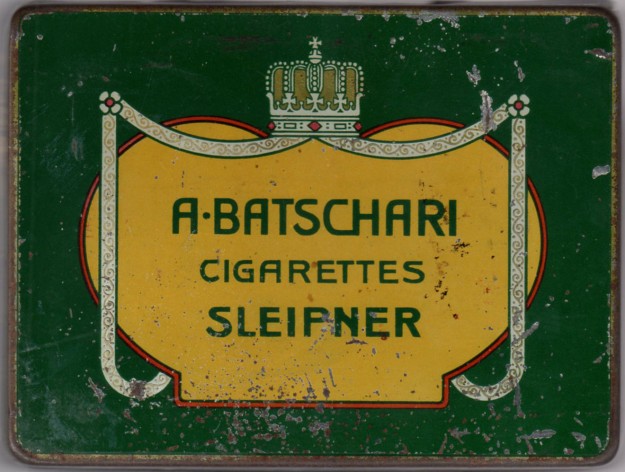 Sigarettenblikje firma Batschari A. Batschari, sigarettenfabriek, Rijswijkseweg, 2000