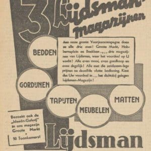 P.A. Lijdsman, interieurinrichting, Grote Markt 15-17, 1935