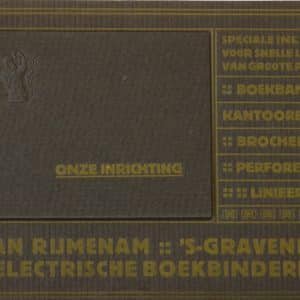 Van Rijmenam, boekbinderij, Oranjelaan 13-23 , ca. 1915