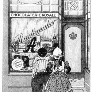 J.P. Rademaker, chocolade en Haagse hopjes, Slachthuiskade , 1920