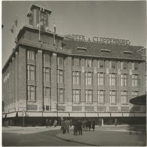 Grote Marktstraat hoek Wagenstraat, Peek en Cloppenburg, ca. 1934