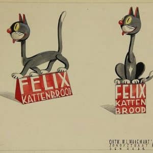Felix Kattenbrood, reclameontwerp, W.L. Wagemans, 1935