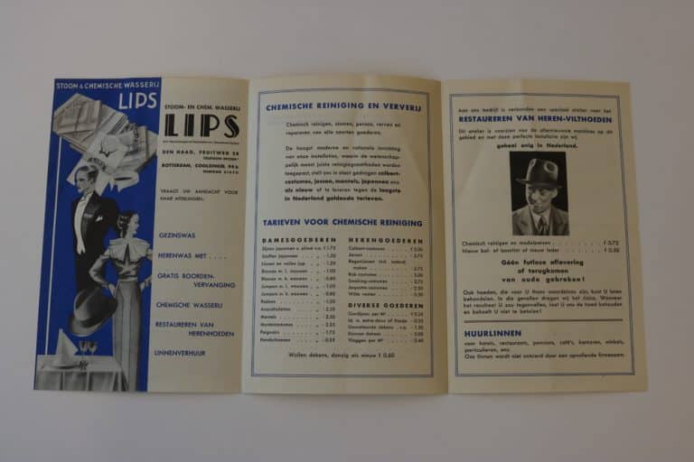 Lips, stomerij en wasserij, Fruitweg 28, jaren 30