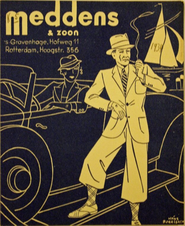 Meddens, modewinkel, Hofweg 9-11, 1934