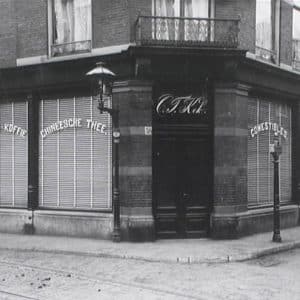 C.T. Kok, koffiebrander, Westeinde 38, ca. 1910