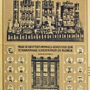 P. de Gruyter, kruidenierswaren, reclame, jaren 30