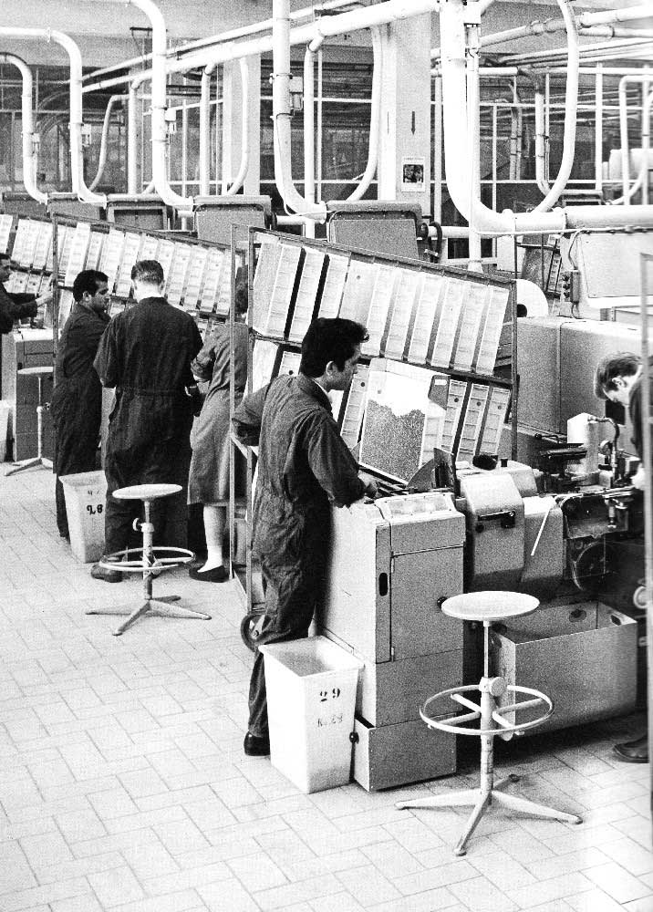 Ed. Laurens, sigarettenfabriek, Saturnusstraat 60, jaren 60