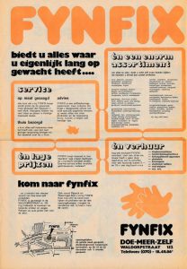 Gordijn, Fynfix, Waldorpstraat, 1972