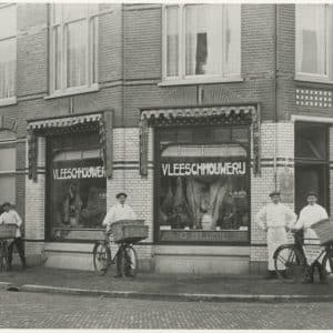 G. Blonk, slagerij, Copernicusplein 10, ca. 1910