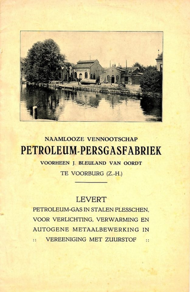 Petroleum-Persgasfabriek, Kerkstraat, Voorburg, 1923