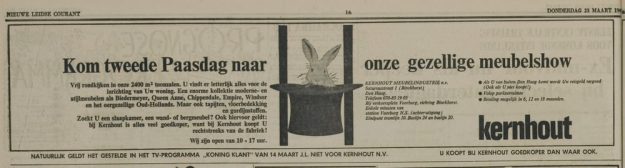 Kernhout, Saturnusstraat 1, 1967