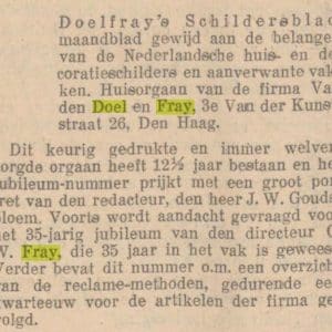Doelfray, verffabriek, 3e van der Kunstraat 26, 1939