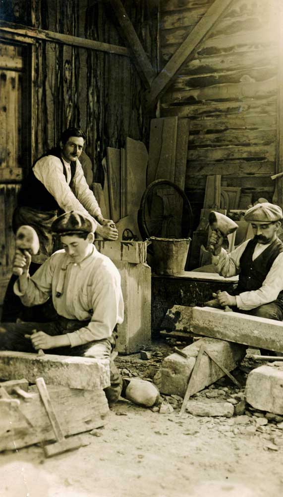 Werkplaats Bakker steenhouwerij, 1925