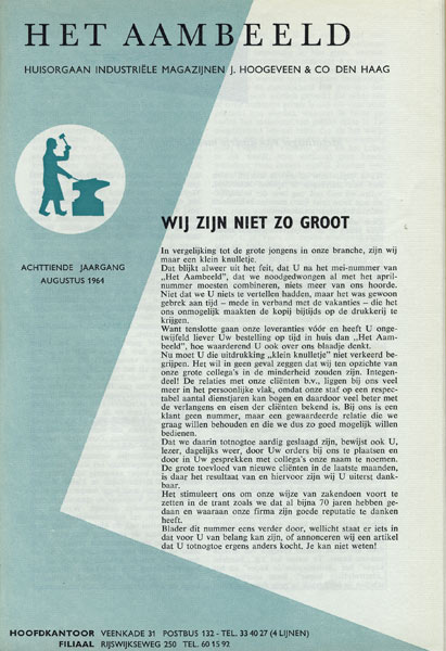 Hoogeveen, ijzerwaren, Veenkade 31. 1964