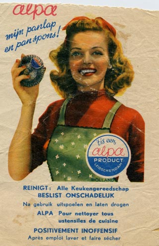 ALPA, fabriek van pannensponzen, Veursestraatweg 106, Leidschendam, jaren 50