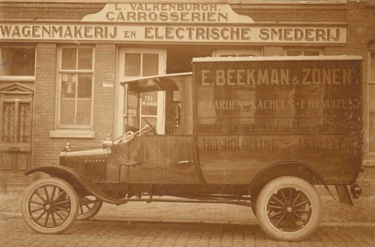 Beekman vrachtwagen ELVA, ca. 1915