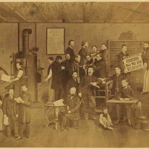 Gebr. Belifante, uitgeverij en drukkerij, Paviljoensgracht 17-19, 1870