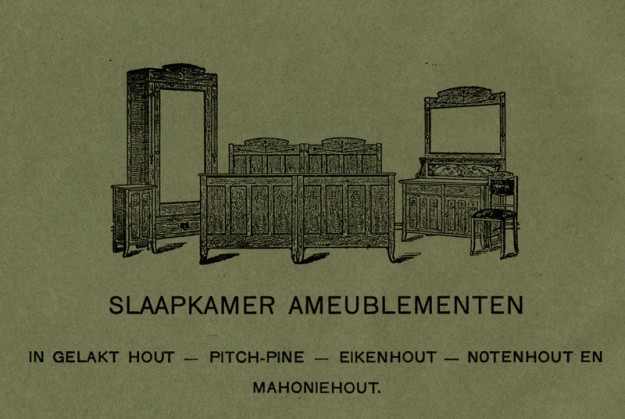 Simonis, bedden, Groenmarkt 34, ca. 1915