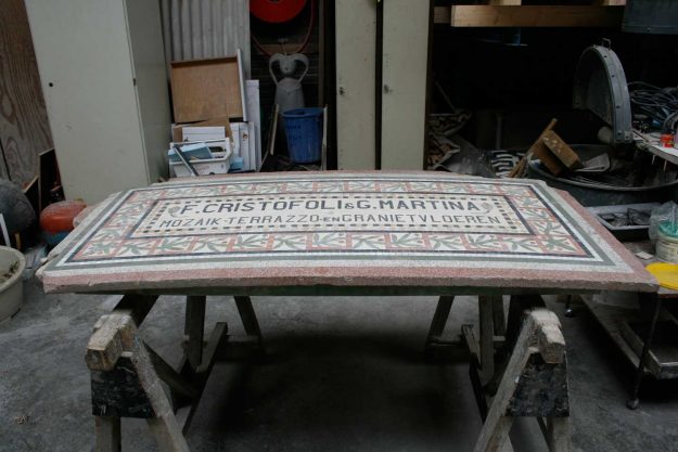 Cristofoli, reclame, terrazzo, Dekkershoek 80, 2008