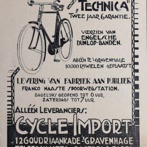 Cycle Import, fietsen, Goudriaankade 12, begin jaren 30