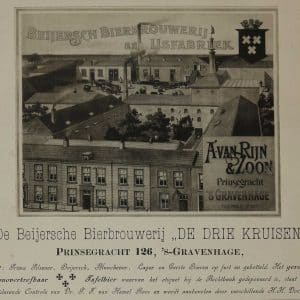 De Drie Kruisen, bierbrouwerij, Prinsegracht 126, 1895
