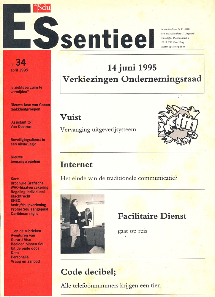 SDU, Christoffel Plantijnstraat, 1994