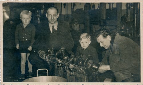 A.P. van Santen, garagebedrijf, Prinsegracht, jaren 50