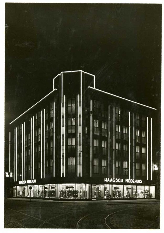 Haagse Modehuis, Grote Marktstraat-Spui, 1938