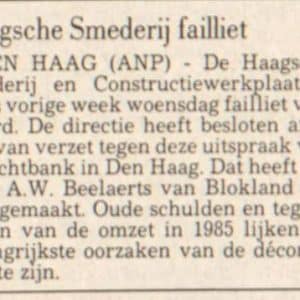 Haagsche Smederij | Nikkelwerf 11-13 | 1986