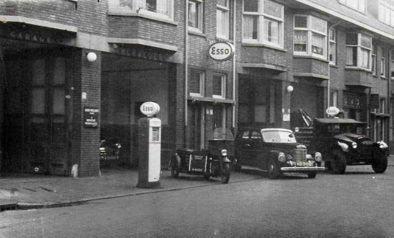 Herweijer, autobedrijf, Sinaasappelstraat, eind jaren 30