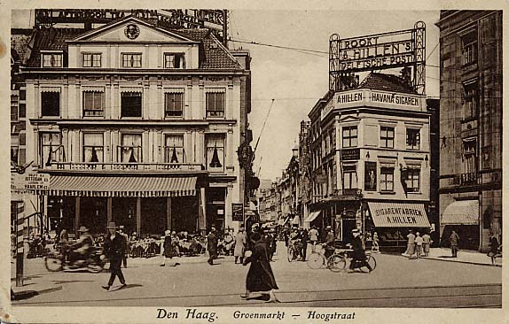Firma Hillen, sigaren, Hoogstraat, ca. 1925