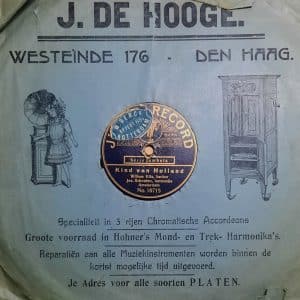 J. de Hooge & Zonen, drumstellen, Westeinde 176, jaren 30