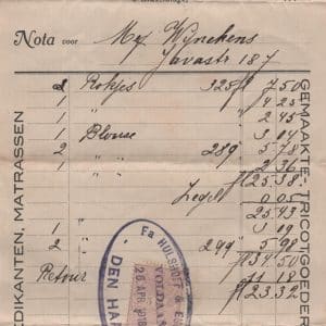 Hulshoff, Spui 56-60, 1918