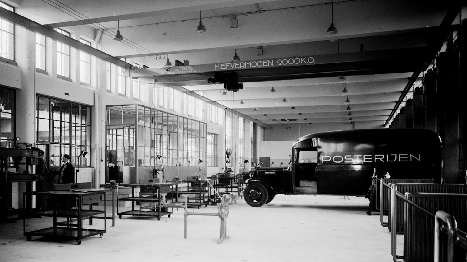 RAC werkplaats, 1e van der Kunstraat, jaren 30