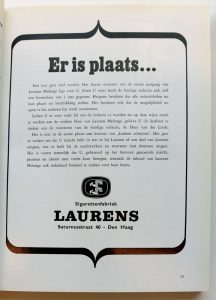 Laurens, sigarettenfabriek, Saturnusstraat 60, 1966