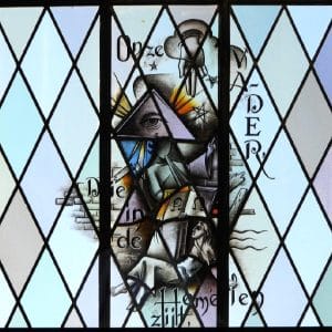 Liefkes, glas-in-lood-raam, Da Costastraat 2-12a, Werkendam