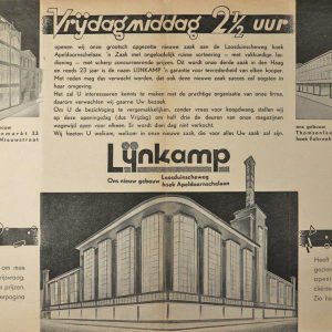 Lijnkmp's Kleedingmagazijnen, Apeldoornselaan, 1934