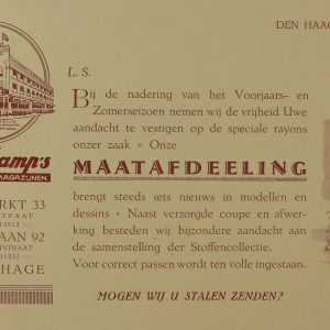 Lijnkamp's Kleedingmagazijnen, Groenmarkt, 1929