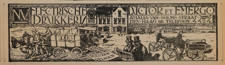 Luctor et Emergo, drukkerij, Amaliastraat van Solmsstraat 2, jaren 20.