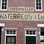 Waterreus muurreclame, Assendelftstraat, voor restauratie, 2020